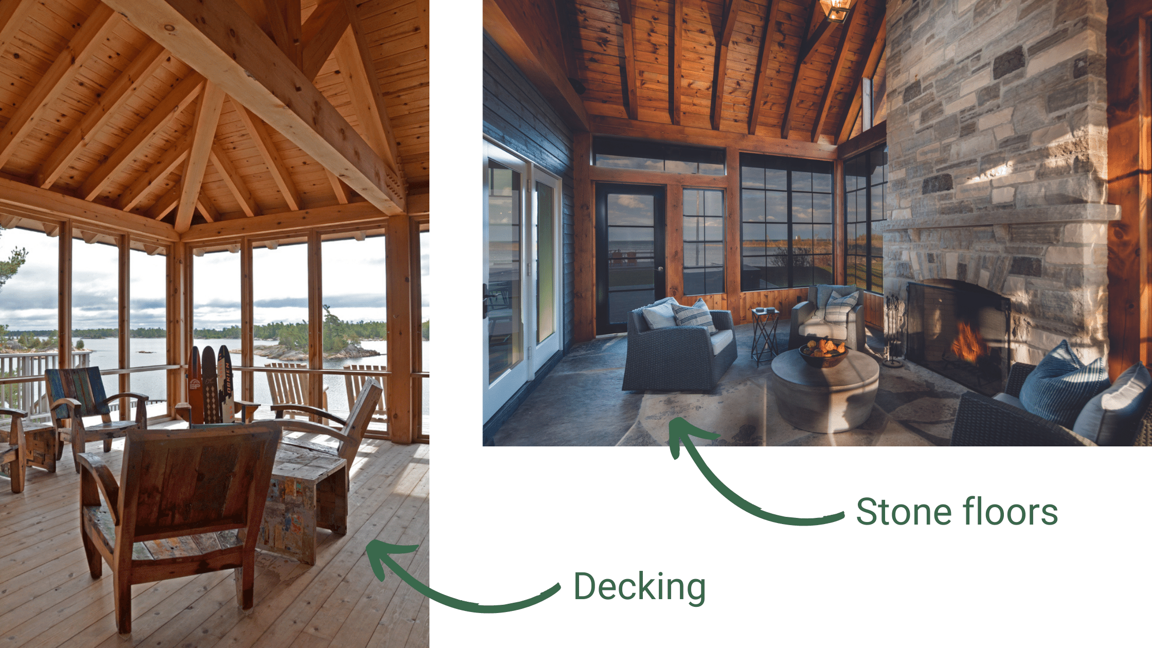 10 - Muskoka Room Flooring Choices best of cottage designs muskoka room screened in porch three season room