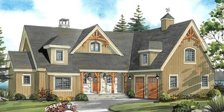Top 10 Normerica Custom Timber Frame Home Designs: Full 1½ Storey For More Space