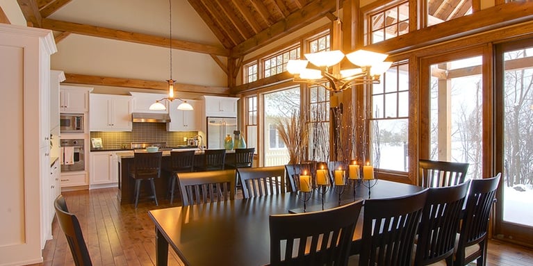 Normerica: The Inner Beauty Of a Custom Timber Frame Home